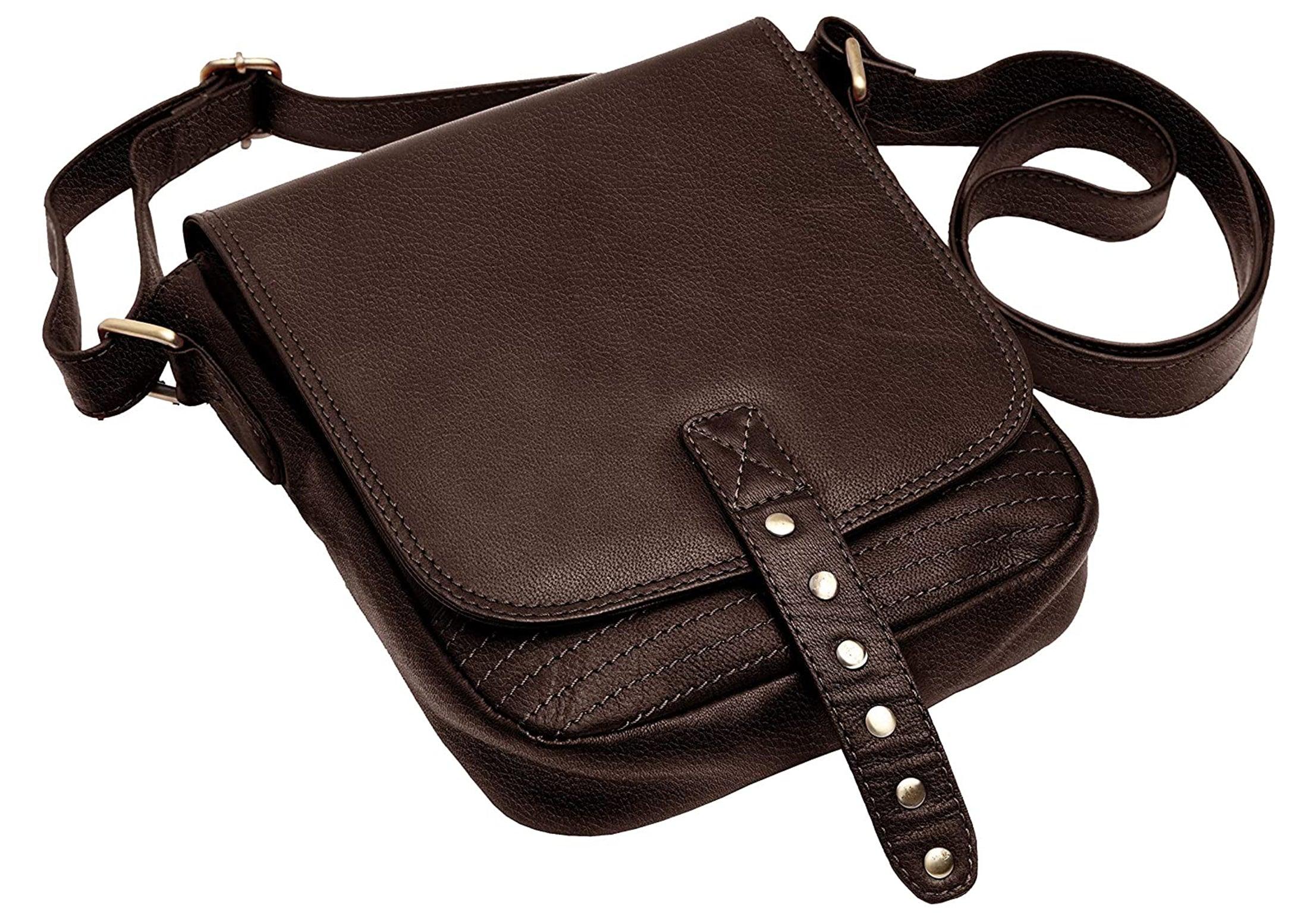 Leather Crossbody Purse for Women- Small Crossover Long Over the