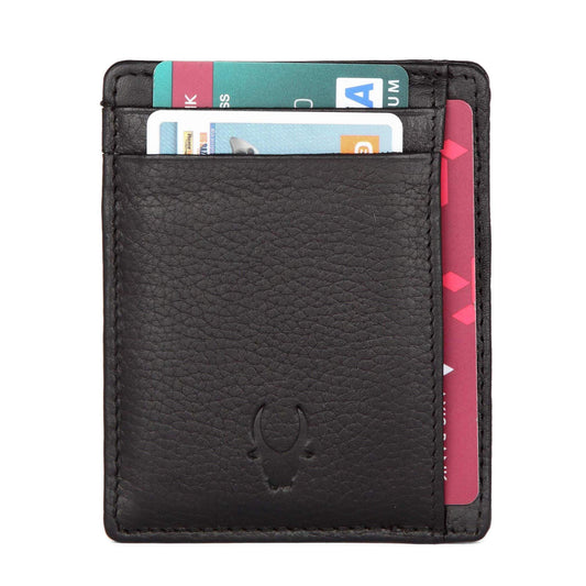 DALLAS RFID Protected Leather Card Holder for Men