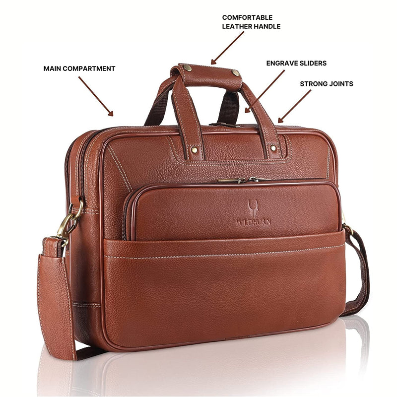 Executive Briefcase - Mens Leather Laptop Messenger Bag – Marlondo Leather  Co.