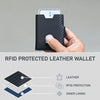 SEOL RFID Protected Unisex Carbon Fiber Leather Card Holder