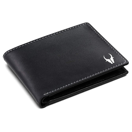 HOUSTON RFID Protected Black Leather Wallet  for Men