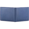 AEMOND RFID Protected Blue Leather Wallet  for Men