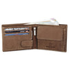 ADAM RFID Protected Blue Leather Wallet for Men