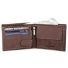 ADAM RFID Protected Blue Leather Wallet for Men