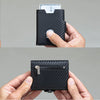 SEOL RFID Protected Unisex Carbon Fiber Leather Card Holder