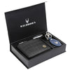 SCOTTSDALE Leather Wallet, Keychain & Pen Gift Hamper for Men