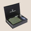 SCOTTSDALE Leather Wallet, Keychain & Pen Gift Hamper for Men