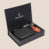 SANFORD Leather Wallet, Keychain & Pen Gift Hamper for Men