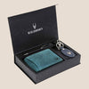 SANFORD Leather Wallet, Keychain & Pen Gift Hamper for Men