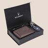 SANFORD Leather Wallet, Keychain & Pen Gift Hamper for Men