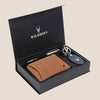 SANFORD Leather Wallet, Keychain & Pen Gift Hamper for Men