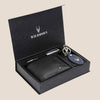 SANFORD Leather Wallet, Keychain & Pen Gift Hamper for Men