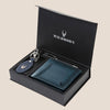 COSTA MESSA Leather Wallet, Keychain & Pen Gift Hamper for Men