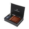 COSTA MESSA Leather Wallet, Keychain & Pen Gift Hamper for Men