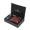 COSTA MESSA Leather Wallet, Keychain & Pen Gift Hamper for Men