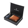 COSTA MESSA Leather Wallet, Keychain & Pen Gift Hamper for Men