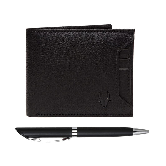 MACON Leather Wallet & Pen Gift Hamper for Men