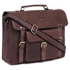 BYRON BAY Leather Laptop Messenger Bag for Men