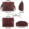 BYRON BAY Leather Laptop Messenger Bag for Men