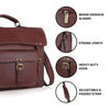 BYRON BAY Leather Laptop Messenger Bag for Men