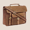 BYRON BAY Leather Laptop Messenger Bag for Men