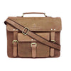 BYRON BAY Leather Laptop Messenger Bag for Men