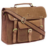 BYRON BAY Leather Laptop Messenger Bag for Men