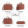 ROXTON Leather Laptop Messenger Bag for Men