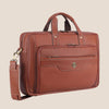 ROXTON Leather Laptop Messenger Bag for Men