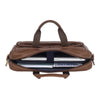 ROXTON Leather Laptop Messenger Bag for Men