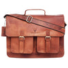 BRISBANE Leather Laptop Messenger Bag for Men