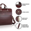 BRISBANE Leather Laptop Messenger Bag for Men