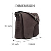 CAISTOR Leather Messenger Bag for Men