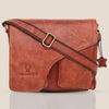 CAISTOR Leather Messenger Bag for Men