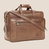 ALFORD Leather Laptop Messenger Bag for Men