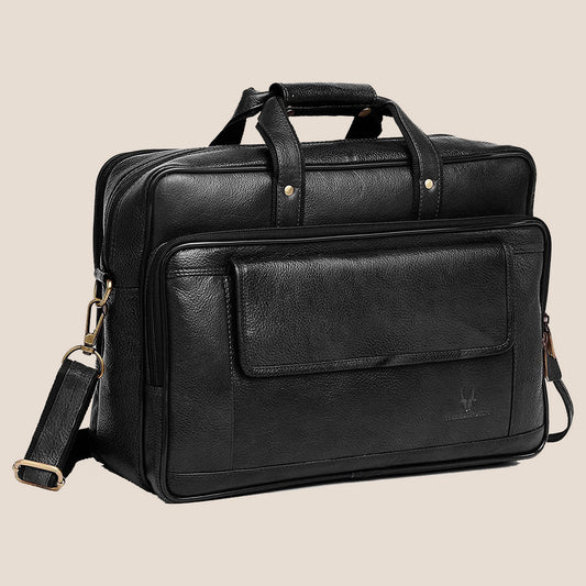 BRADFORD Leather Laptop Messenger Bag for Men