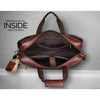 ANDREW Leather Laptop Messenger Bag for Men