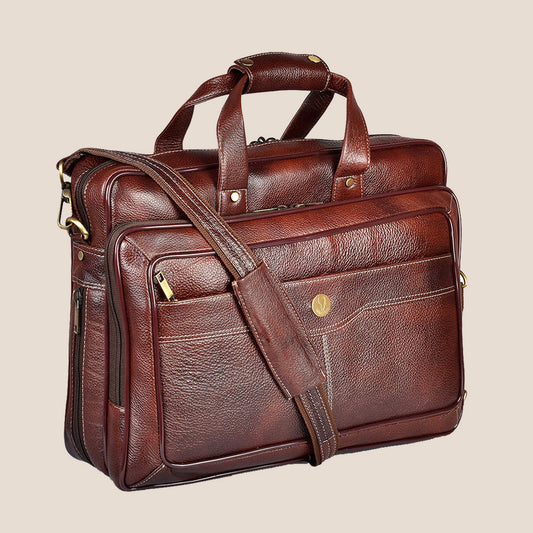 NEVADA  Leather Laptop Messenger Bag for Men