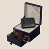 DEVANK Rakhi Gift Hamper for Men I Rakhi , Wallet & Belt Combo