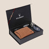 AVYAKTA Rakhi Gift Hamper for Men I Rakhi , Wallet & Keychain Combo