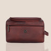 DELTA Leather Toiletry Bag For Men & Women