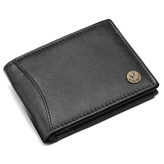 BERLIN RFID Protected Brown Leather Wallet for Men