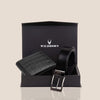 BATSVILLE Leather Wallet & Belt Gift Hamper for Men