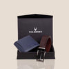 BATSVILLE Leather Wallet & Belt Gift Hamper for Men