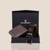 BATSVILLE Leather Wallet & Belt Gift Hamper for Men