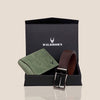 BATSVILLE Leather Wallet & Belt Gift Hamper for Men