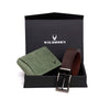 BATSVILLE Leather Wallet & Belt Gift Hamper for Men