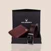 BATSVILLE Leather Wallet & Belt Gift Hamper for Men