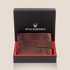 ALEXANDER RFID Protected Maroon Leather Wallet for Men