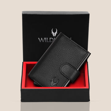 ARNOLD RFID Protected Leather Card Holder for Men